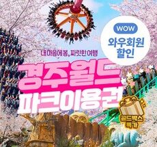 금주의 할인상품  경주월드자유이용권 Best5